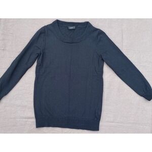 J Crew Black Long Sleeve Crew Neck Sweater Womens Size Medium